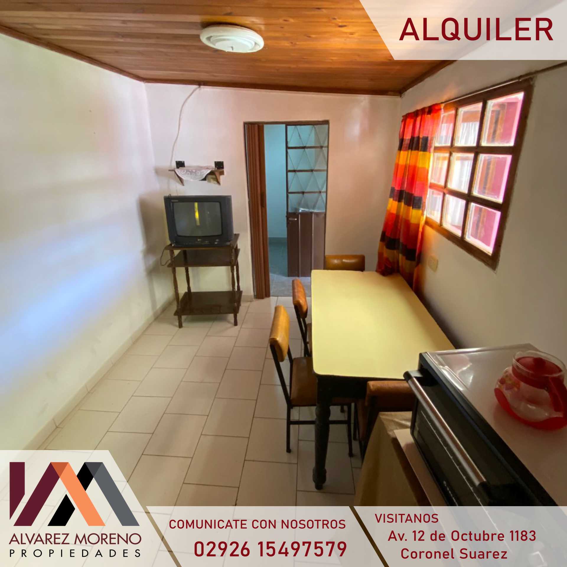 Alvarez Moreno Propiedades - Brinda asesoramiento y soluciones a nuestros clientes en lo que se refiera al mercado inmobiliario. Ventas, tasaciones, alquileres de todo tipo de propiedades310.000 SEMIAMOBLADO UNICAMENTE ESTUDIANTES