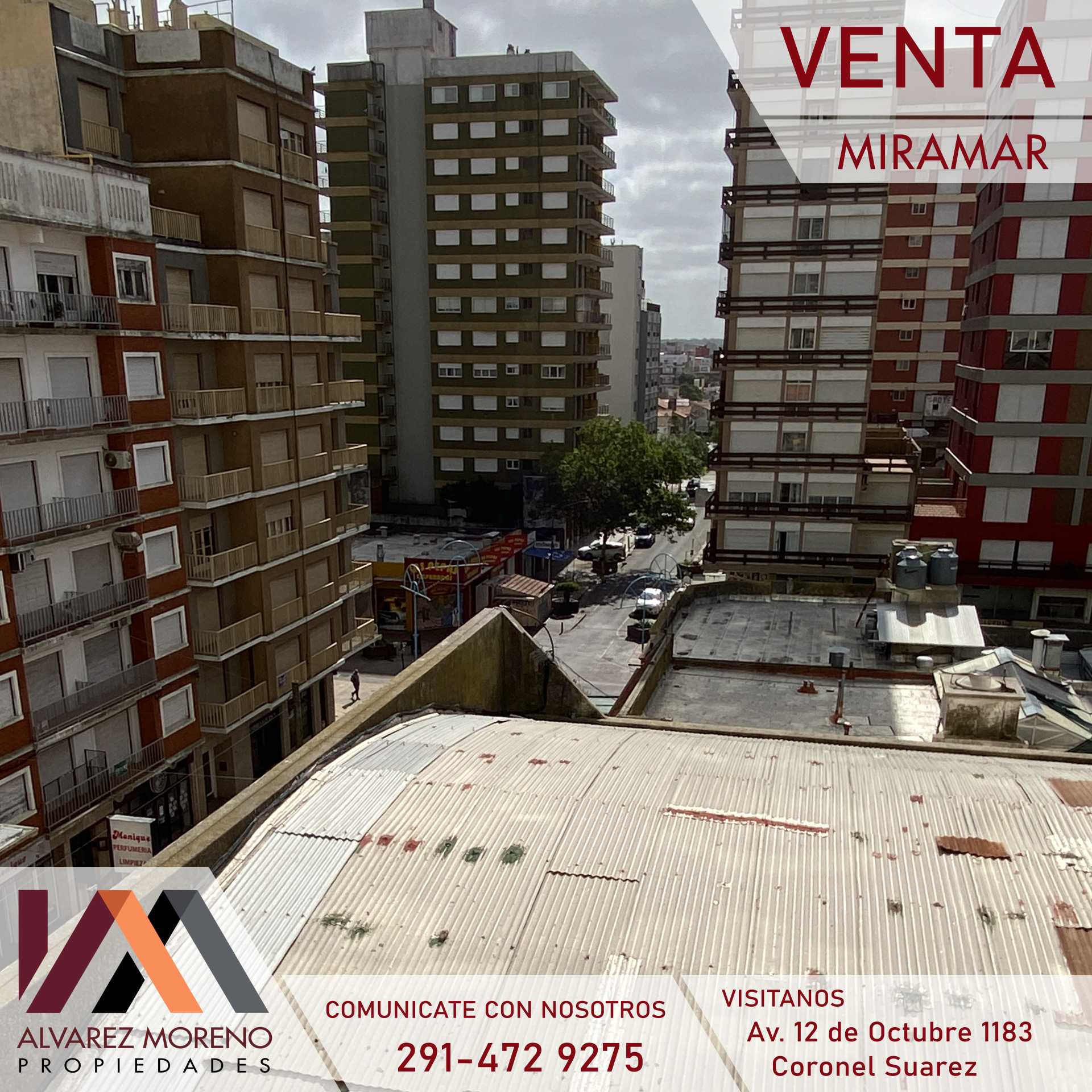 Alvarez Moreno Propiedades - Brinda asesoramiento y soluciones a nuestros clientes en lo que se refiera al mercado inmobiliario. Ventas, tasaciones, alquileres de todo tipo de propiedadesDepto frente al mar- Ciudad de Miramar