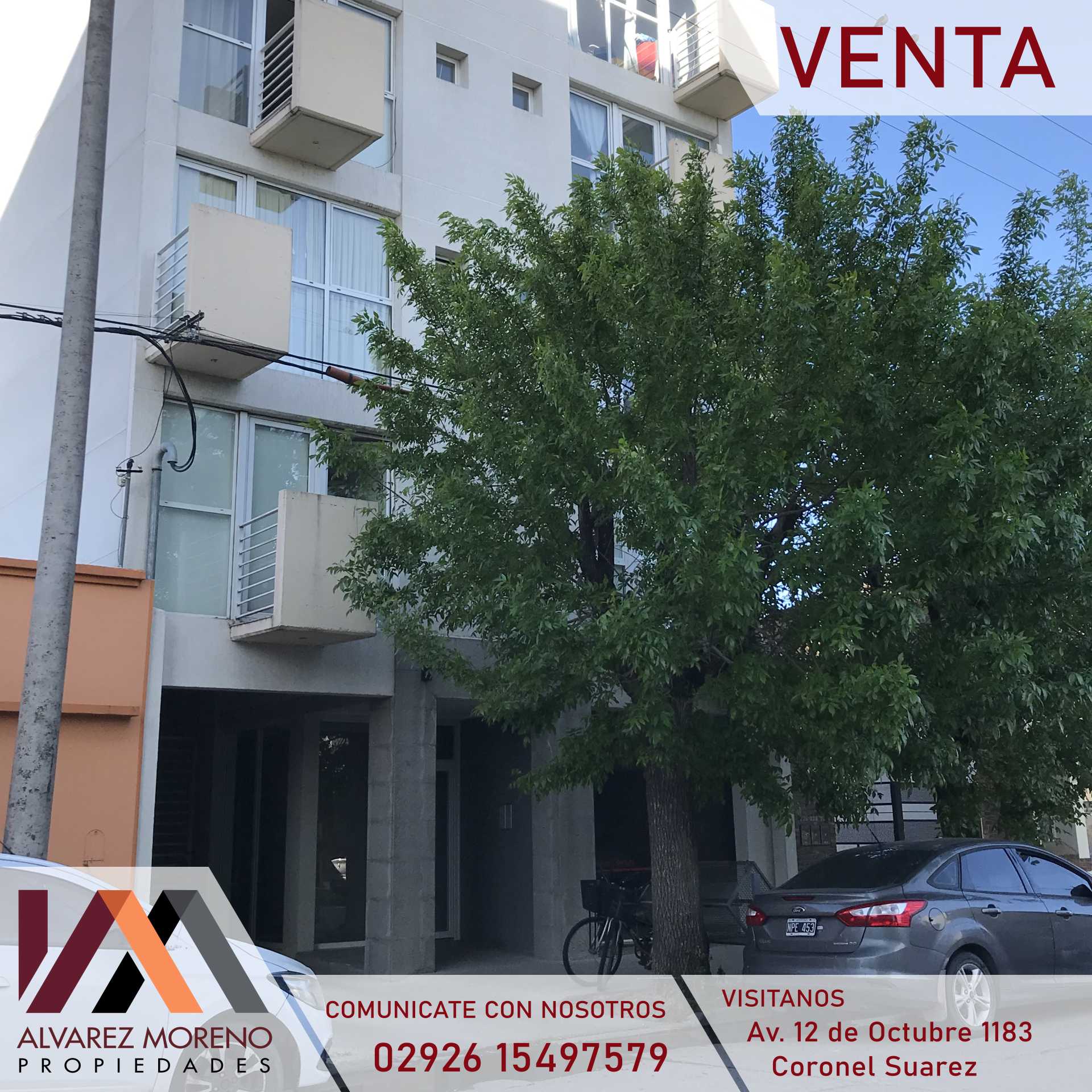 Alvarez Moreno Propiedades - Brinda asesoramiento y soluciones a nuestros clientes en lo que se refiera al mercado inmobiliario. Ventas, tasaciones, alquileres de todo tipo de propiedadesDepto calle Alem 232- Coronel Suárez