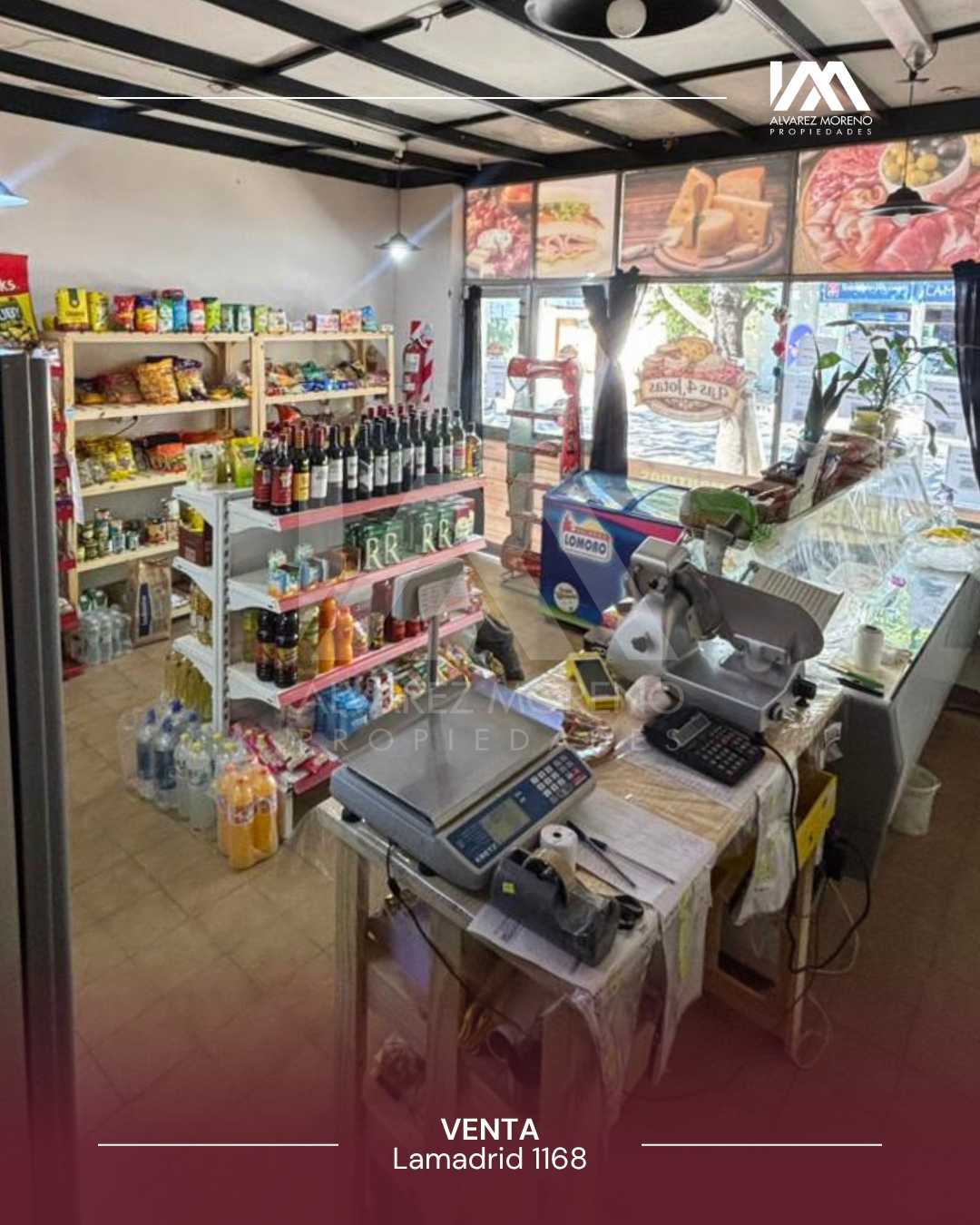 Alvarez Moreno Propiedades - Brinda asesoramiento y soluciones a nuestros clientes en lo que se refiera al mercado inmobiliario. Ventas, tasaciones, alquileres de todo tipo de propiedadesFONDO DE COMERCIO- RUBRO ALMACEN