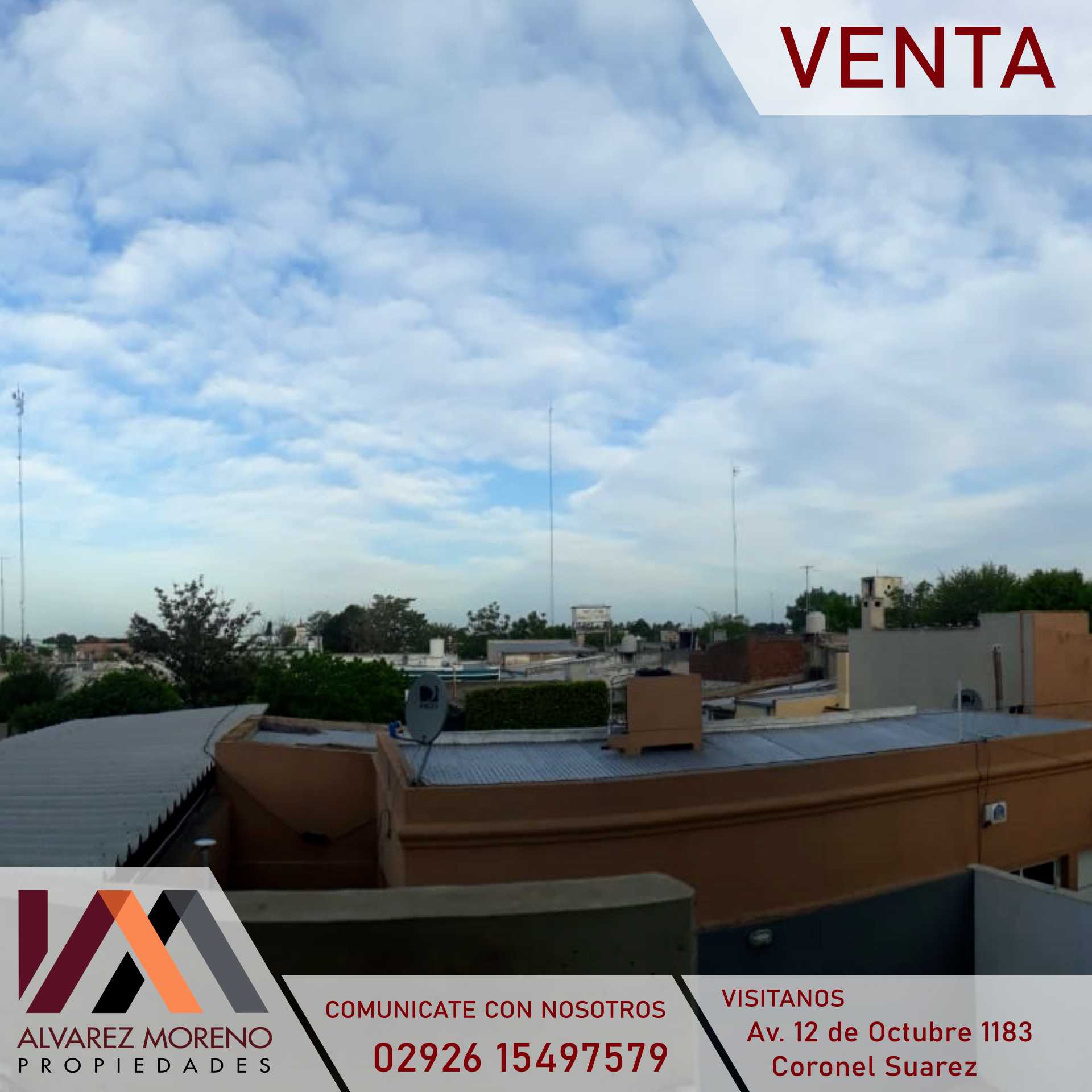 Alvarez Moreno Propiedades - Brinda asesoramiento y soluciones a nuestros clientes en lo que se refiera al mercado inmobiliario. Ventas, tasaciones, alquileres de todo tipo de propiedadesDepto calle Alem 232- Coronel Suárez