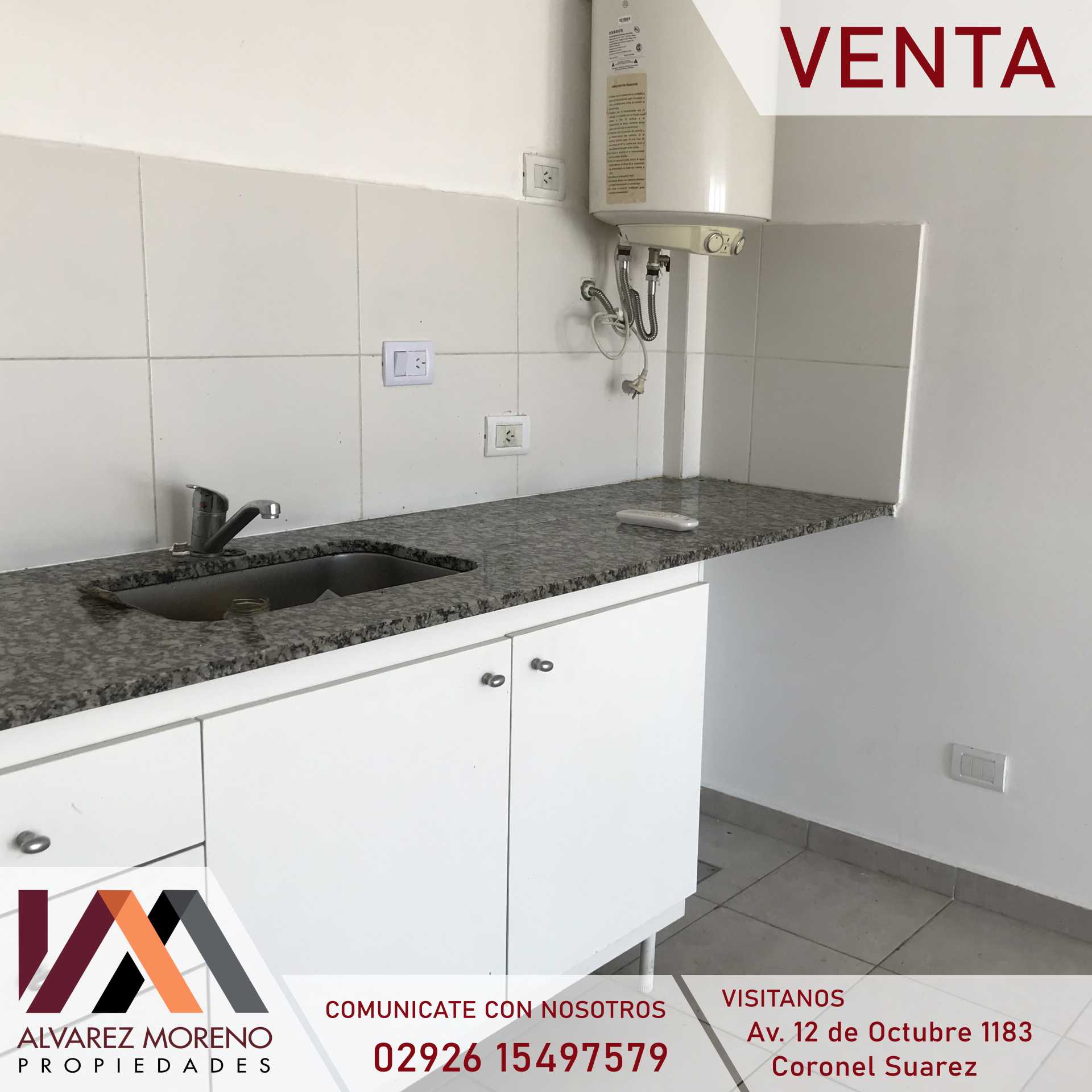 Alvarez Moreno Propiedades - Brinda asesoramiento y soluciones a nuestros clientes en lo que se refiera al mercado inmobiliario. Ventas, tasaciones, alquileres de todo tipo de propiedadesDepto calle Alem 232- Coronel Suárez