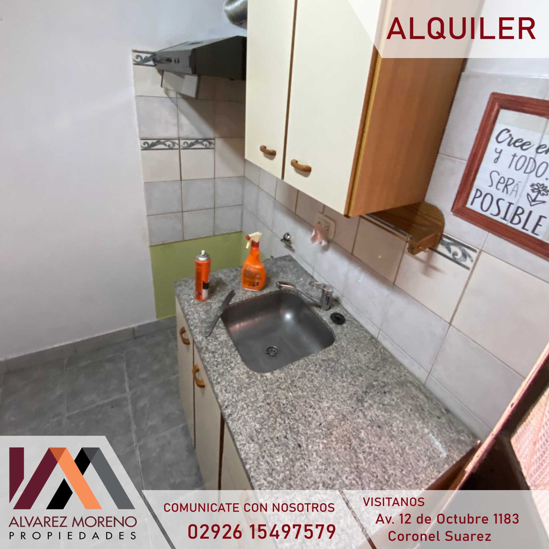 Alvarez Moreno Propiedades - Brinda asesoramiento y soluciones a nuestros clientes en lo que se refiera al mercado inmobiliario. Ventas, tasaciones, alquileres de todo tipo de propiedades310.000 SEMIAMOBLADO UNICAMENTE ESTUDIANTES