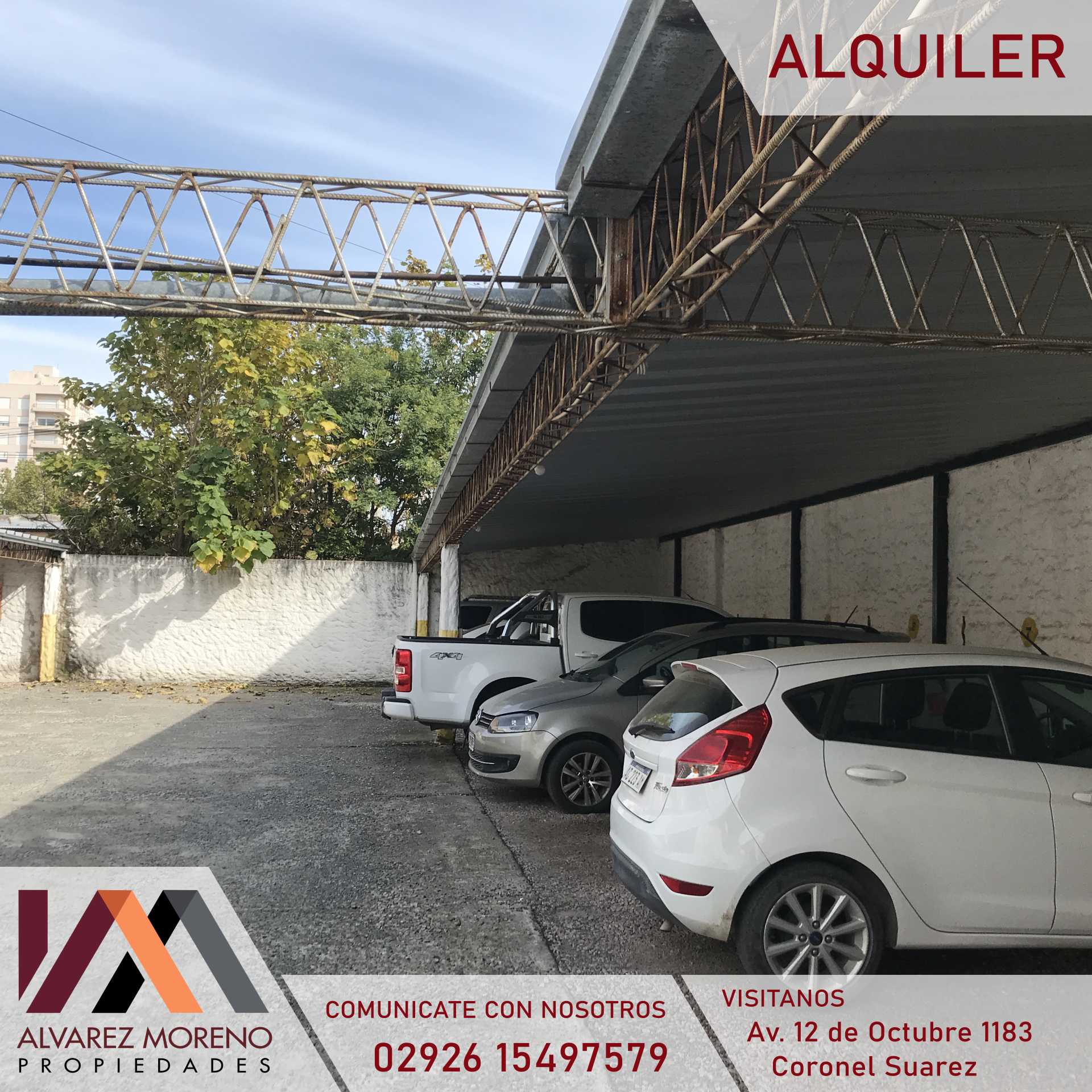 Alvarez Moreno Propiedades - Brinda asesoramiento y soluciones a nuestros clientes en lo que se refiera al mercado inmobiliario. Ventas, tasaciones, alquileres de todo tipo de propiedadesCocheras en pleno Centro!