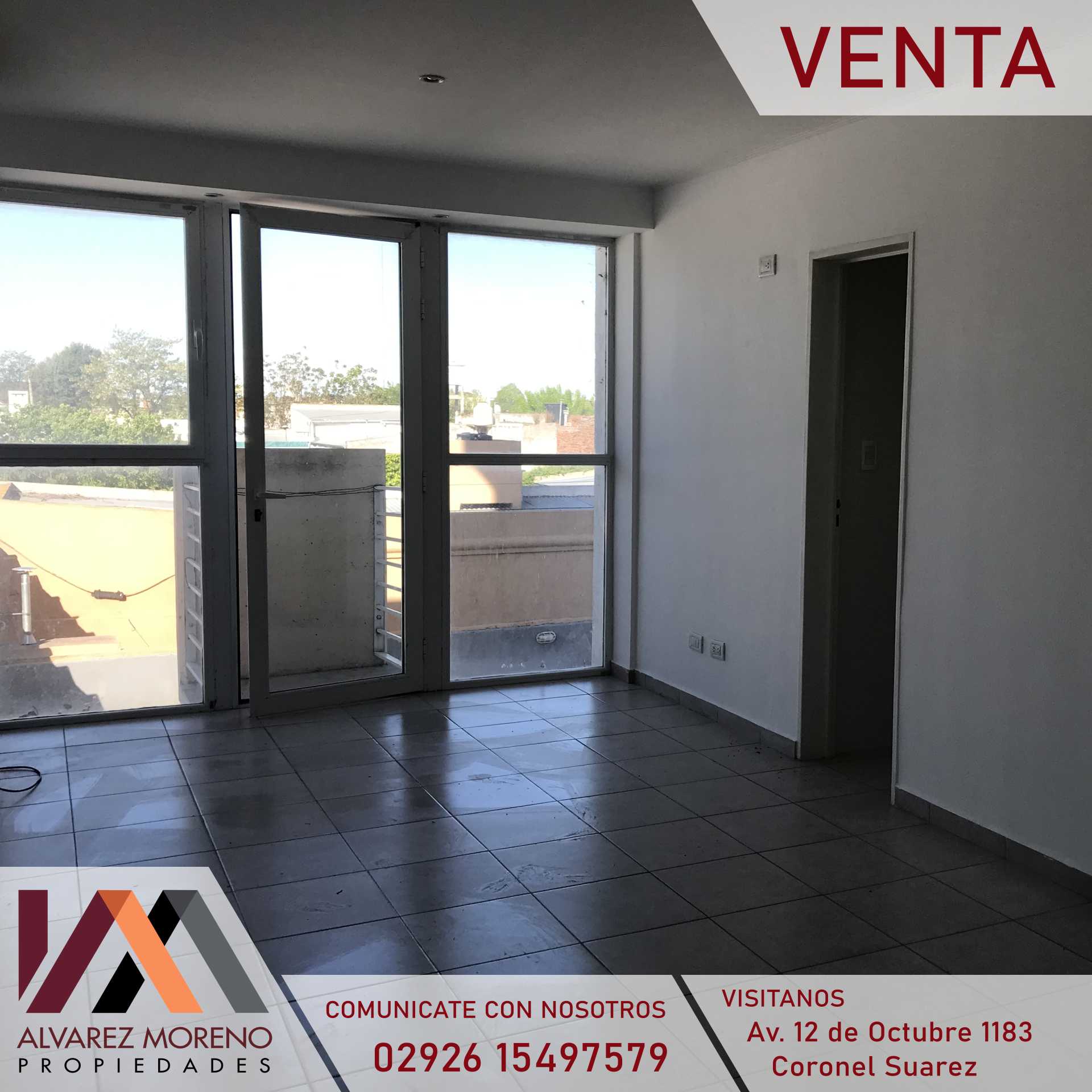 Alvarez Moreno Propiedades - Brinda asesoramiento y soluciones a nuestros clientes en lo que se refiera al mercado inmobiliario. Ventas, tasaciones, alquileres de todo tipo de propiedadesDepto calle Alem 232- Coronel Suárez