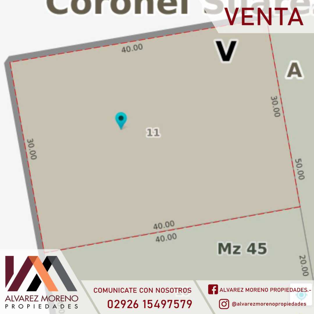 Alvarez Moreno Propiedades - Brinda asesoramiento y soluciones a nuestros clientes en lo que se refiera al mercado inmobiliario. Ventas, tasaciones, alquileres de todo tipo de propiedadesLOTE EN VENTA EN CURAMALAL