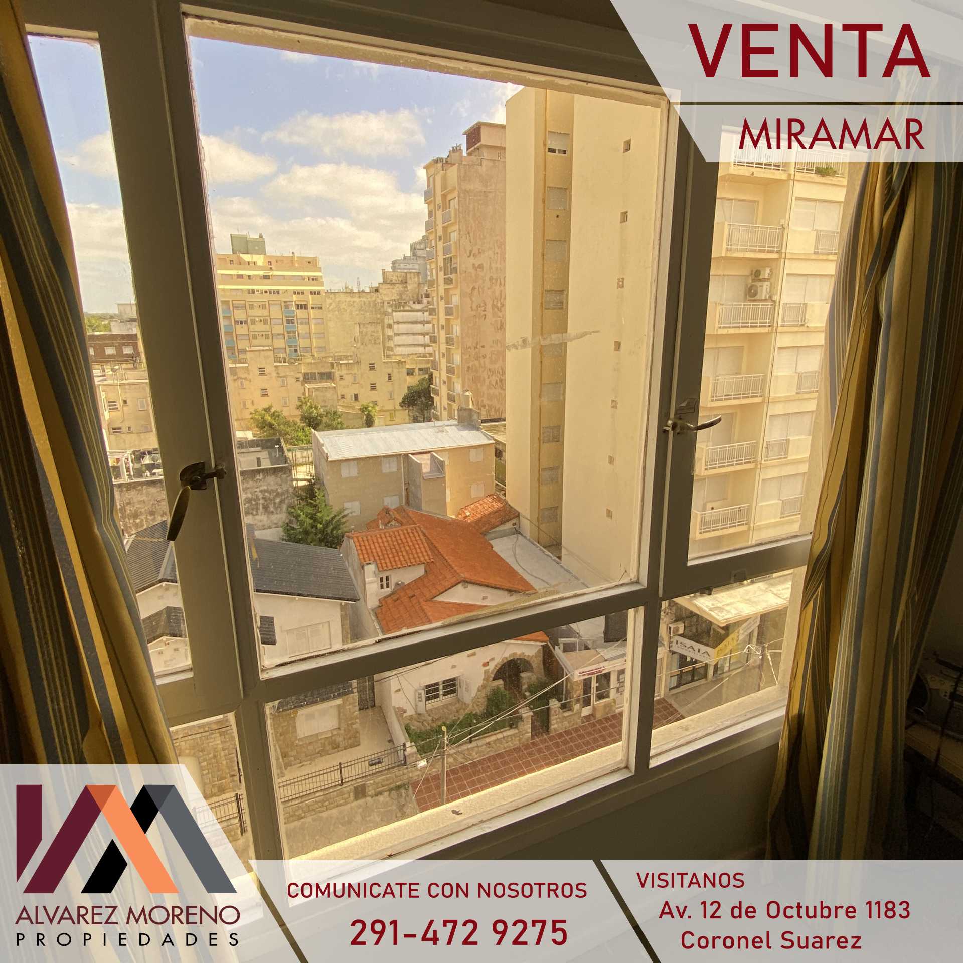 Alvarez Moreno Propiedades - Brinda asesoramiento y soluciones a nuestros clientes en lo que se refiera al mercado inmobiliario. Ventas, tasaciones, alquileres de todo tipo de propiedadesDepto frente al mar- Ciudad de Miramar