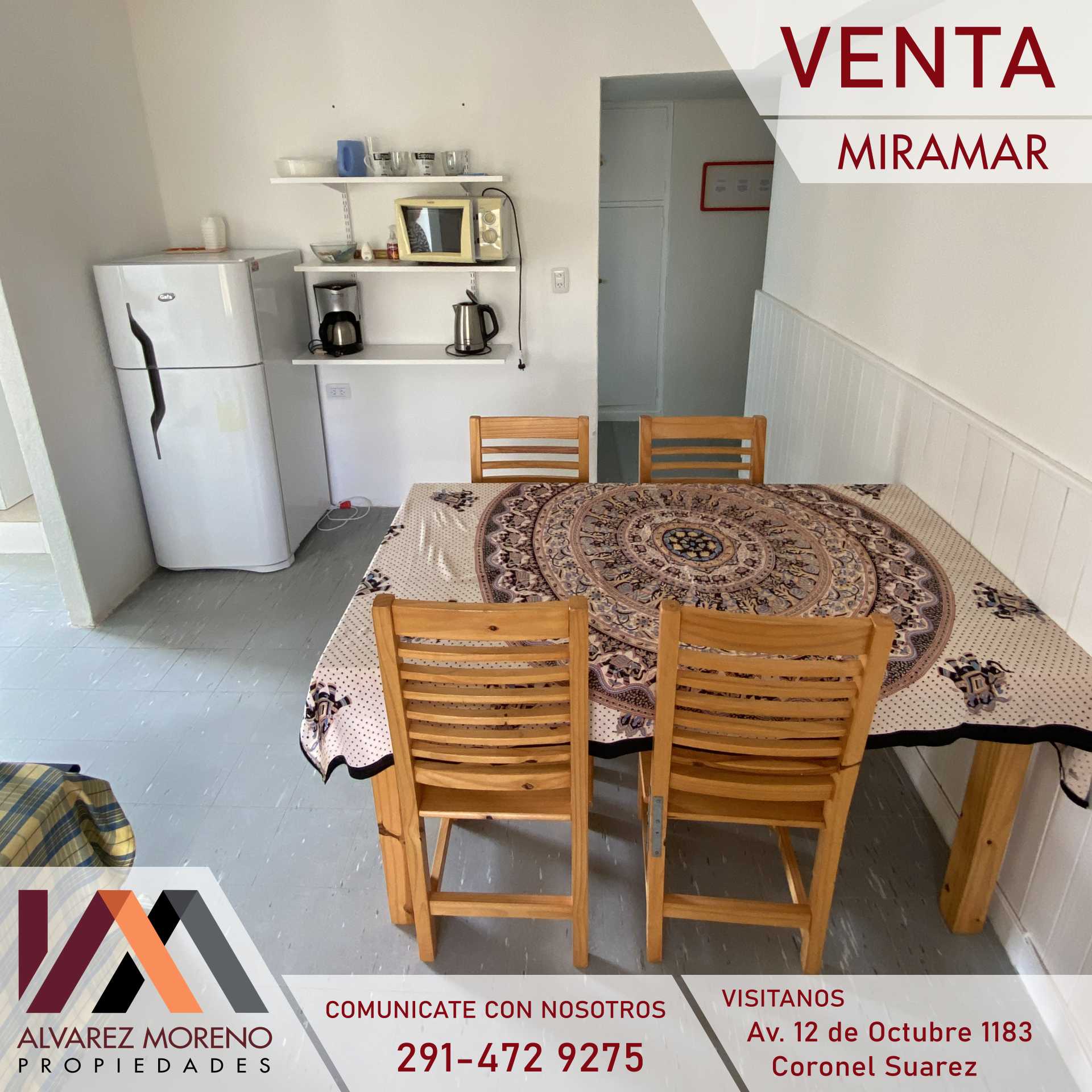 Alvarez Moreno Propiedades - Brinda asesoramiento y soluciones a nuestros clientes en lo que se refiera al mercado inmobiliario. Ventas, tasaciones, alquileres de todo tipo de propiedadesDepto frente al mar- Ciudad de Miramar