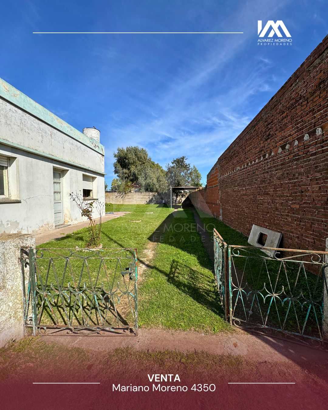 Alvarez Moreno Propiedades - Brinda asesoramiento y soluciones a nuestros clientes en lo que se refiera al mercado inmobiliario. Ventas, tasaciones, alquileres de todo tipo de propiedadesCASA SOBRE CALLE MORENO AL 4350 SAN JOSE