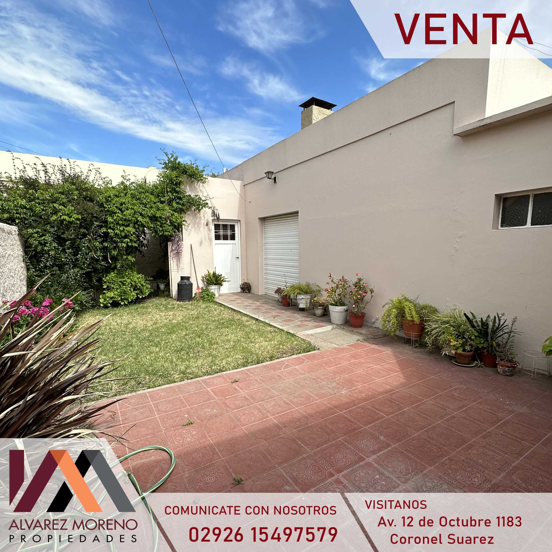 Alvarez Moreno Propiedades - Brinda asesoramiento y soluciones a nuestros clientes en lo que se refiera al mercado inmobiliario. Ventas, tasaciones, alquileres de todo tipo de propiedades90.000.     EN VENTA! Hermosa casa sobre calle Harriot al 1000