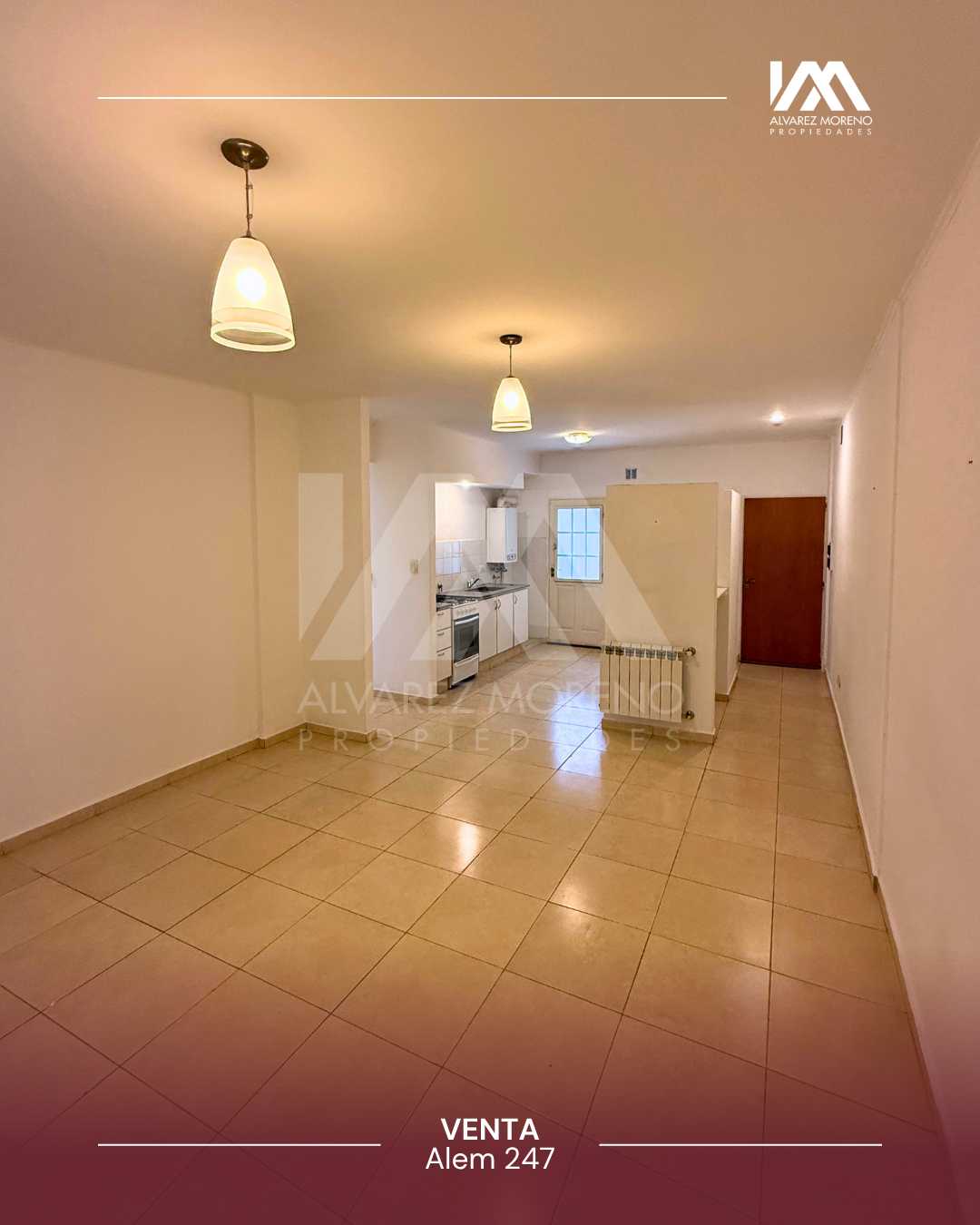 Alvarez Moreno Propiedades - Brinda asesoramiento y soluciones a nuestros clientes en lo que se refiera al mercado inmobiliario. Ventas, tasaciones, alquileres de todo tipo de propiedadesUSD90.000- DEPTO ALEM 247 PLANTA BAJA