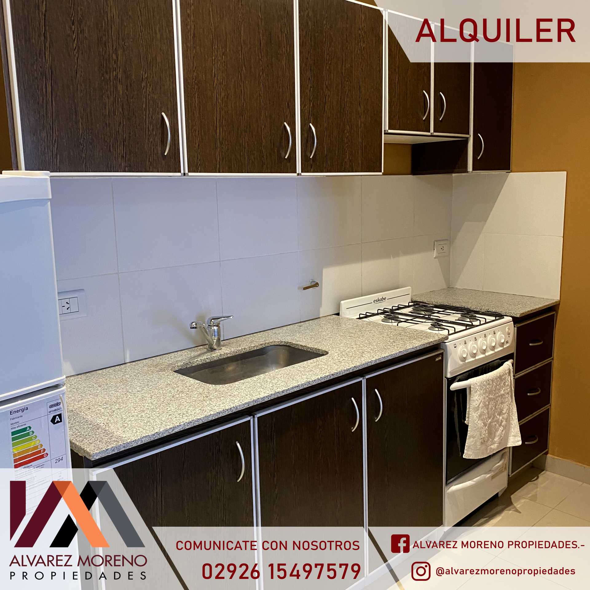 Alvarez Moreno Propiedades - Brinda asesoramiento y soluciones a nuestros clientes en lo que se refiera al mercado inmobiliario. Ventas, tasaciones, alquileres de todo tipo de propiedades$600.000- IMPECABLE DEPTO EN ALQUILER  BAHIA BLANCA