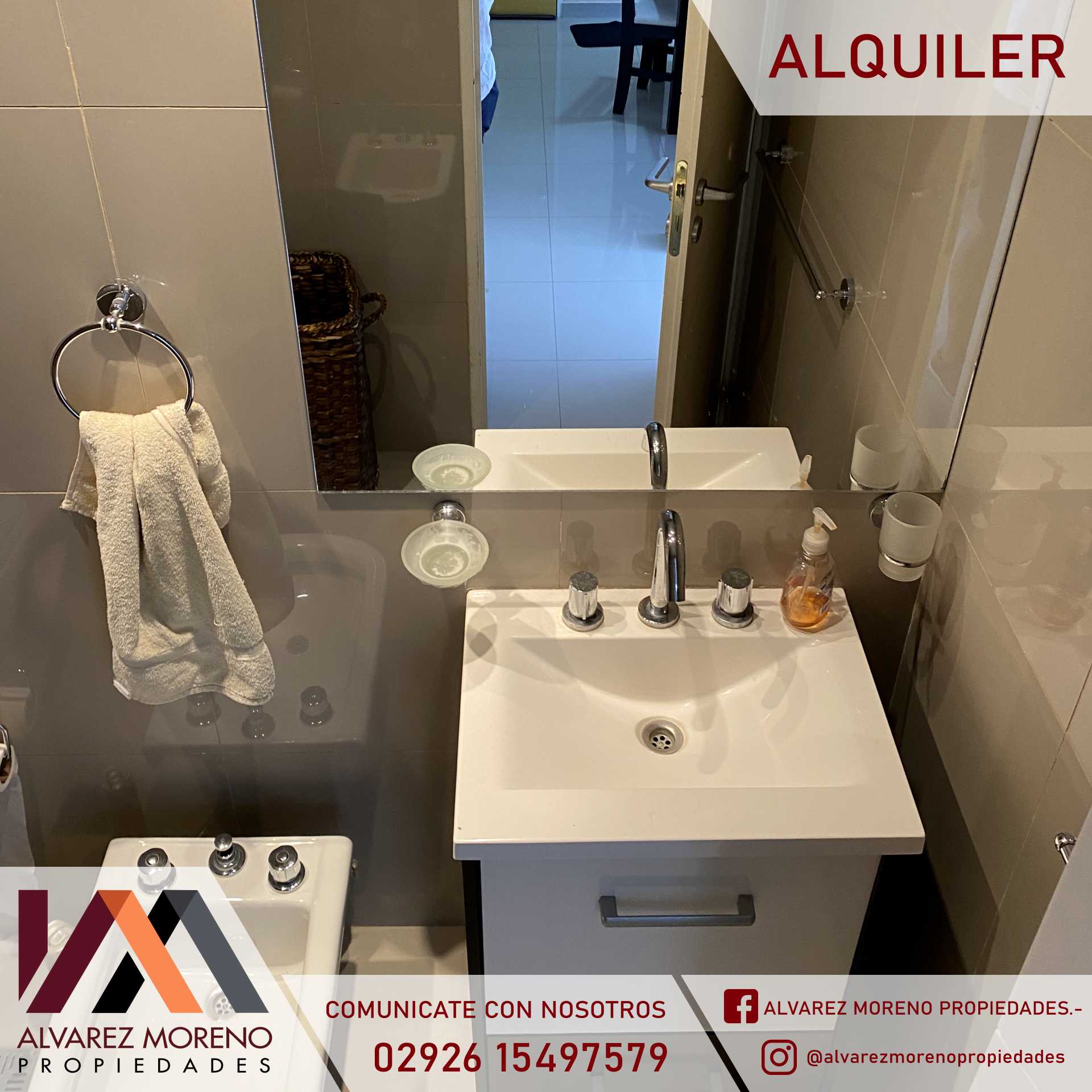 Alvarez Moreno Propiedades - Brinda asesoramiento y soluciones a nuestros clientes en lo que se refiera al mercado inmobiliario. Ventas, tasaciones, alquileres de todo tipo de propiedades$600.000- IMPECABLE DEPTO EN ALQUILER  BAHIA BLANCA